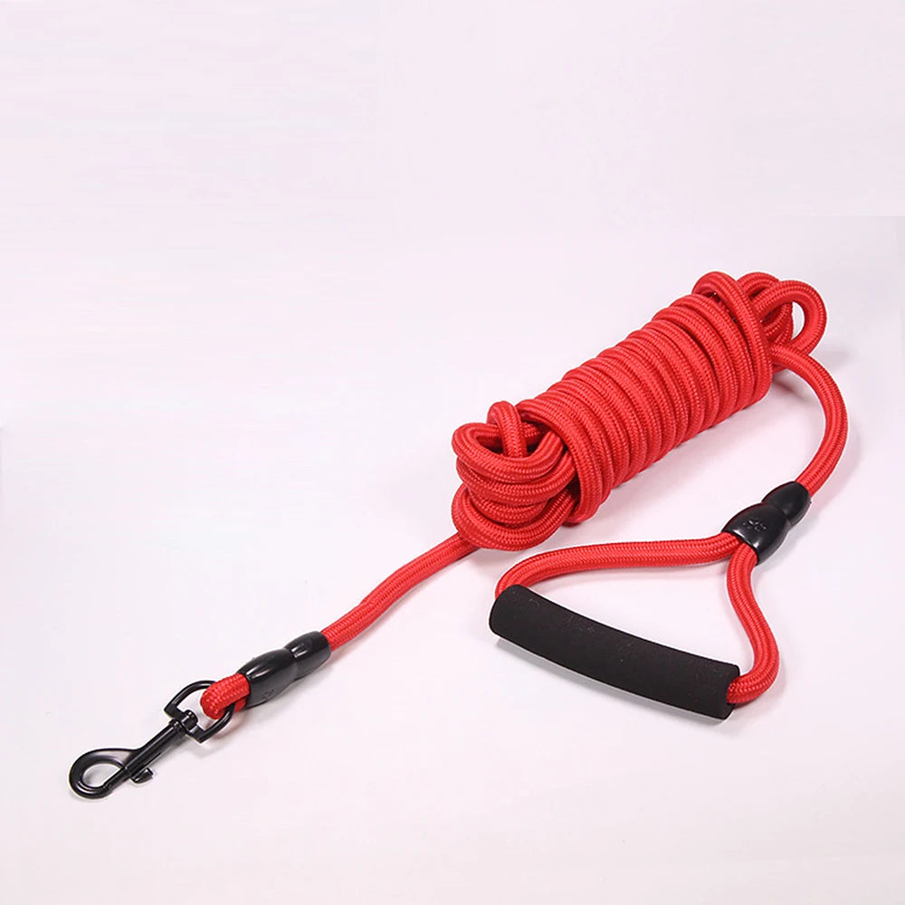 Laisse corde chien 5m rouge
