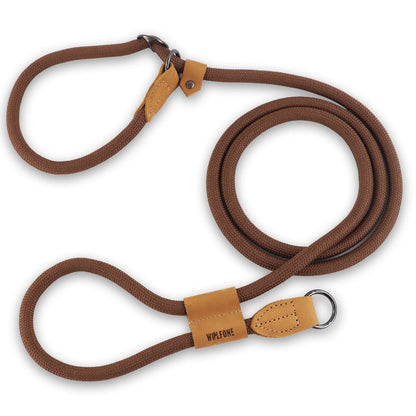 laisse lasso chien de couleur brun en nylon. Image produit Boutiquechien