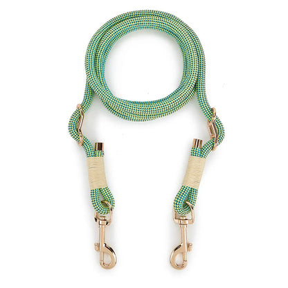 laisse verte lasso pour chien de couleur verte. Image produit Boutiquechien