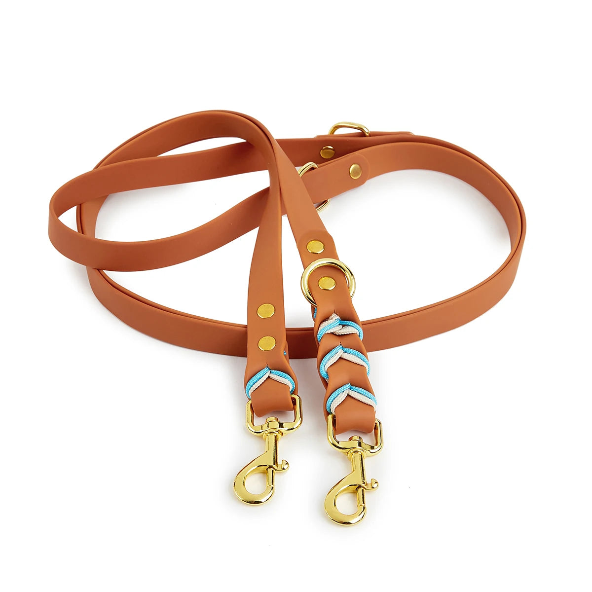 laisse lasso PVC pour chien de couleur brun. Laisse chien en PVC brun design de boutiquechien 