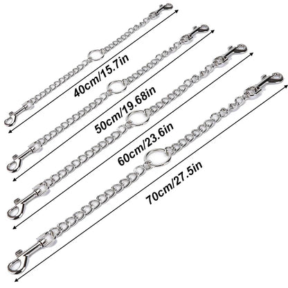 Laisse pour chien double mousqueton dimensions