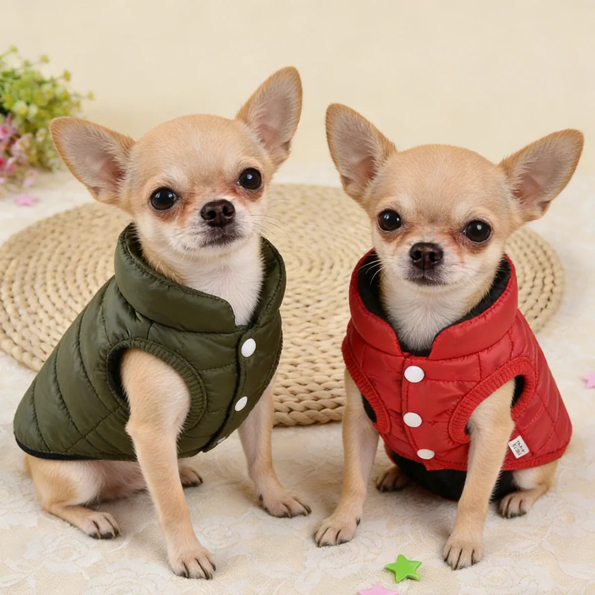 Manteau chihuahua xxs sur des chihuahua Image