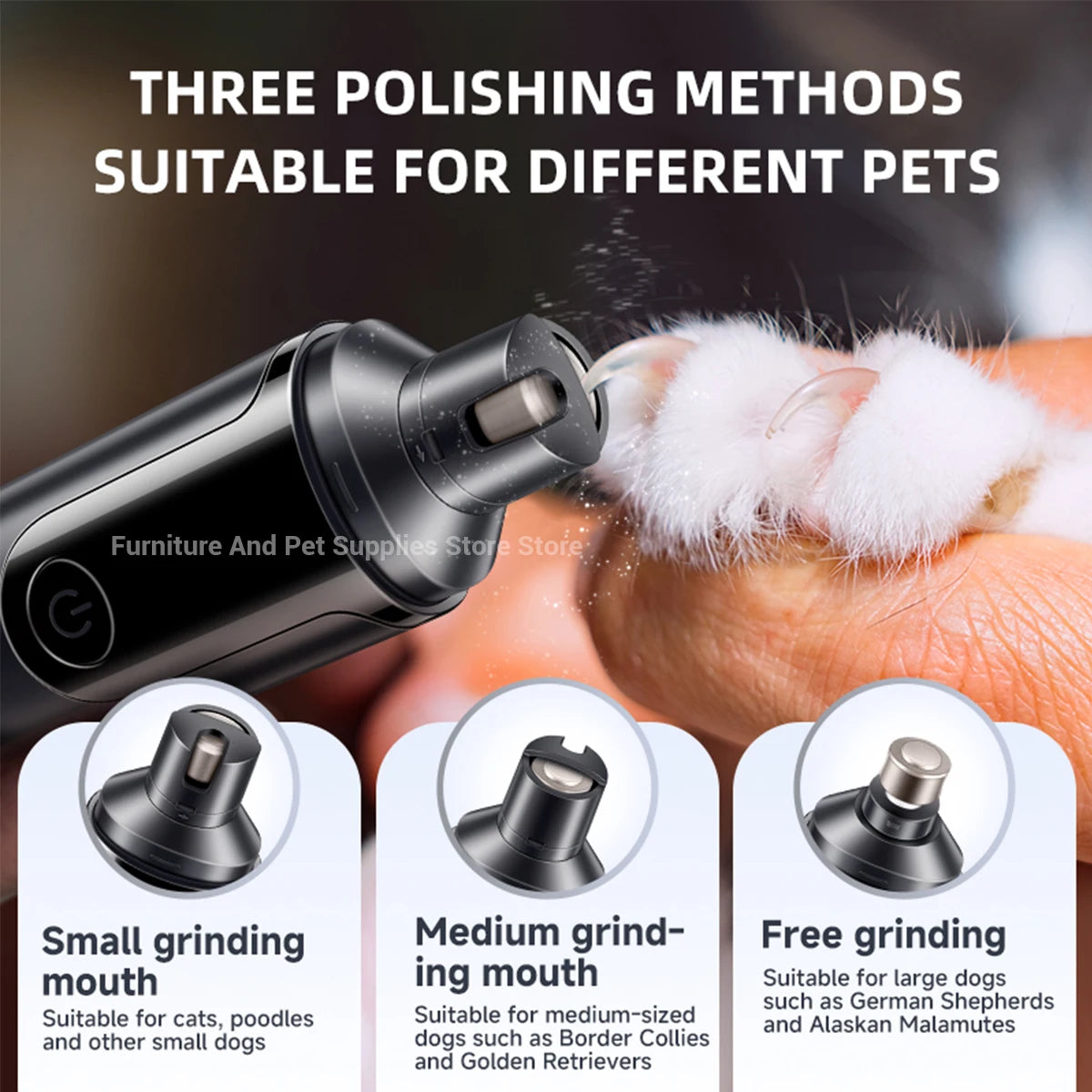 Meilleur coupe ongle pour chien avec différentes embouts Image