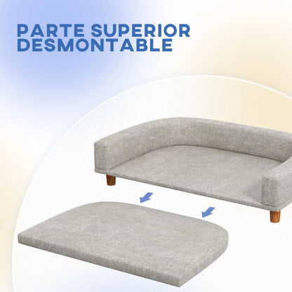 Mini canape pour chien dehoussable 