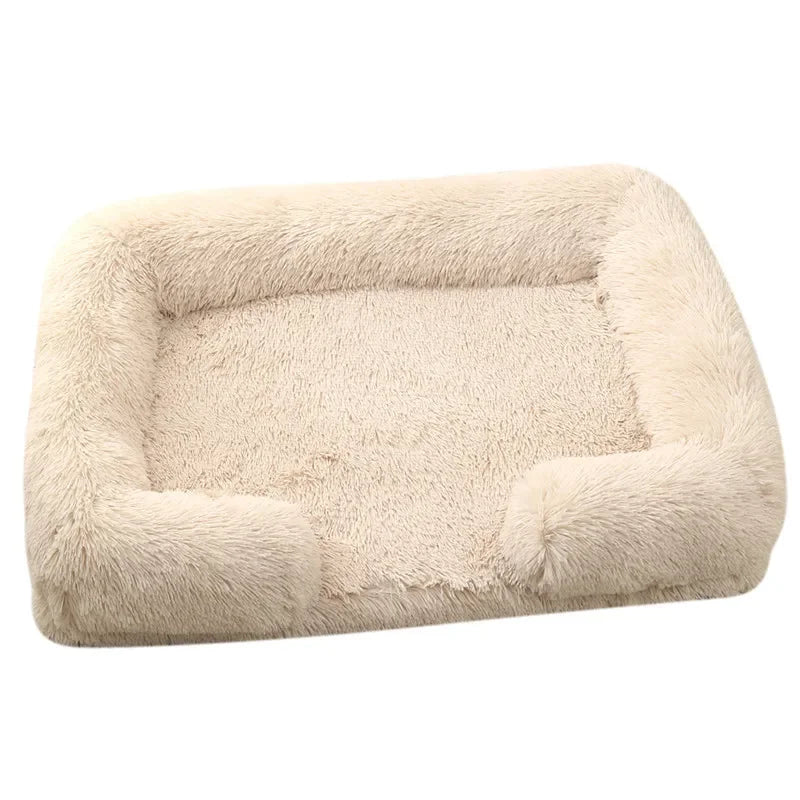 Panier anti stress chien dehoussable blanc fonce 