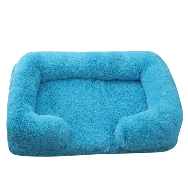Panier anti stress chien dehoussable bleu mer