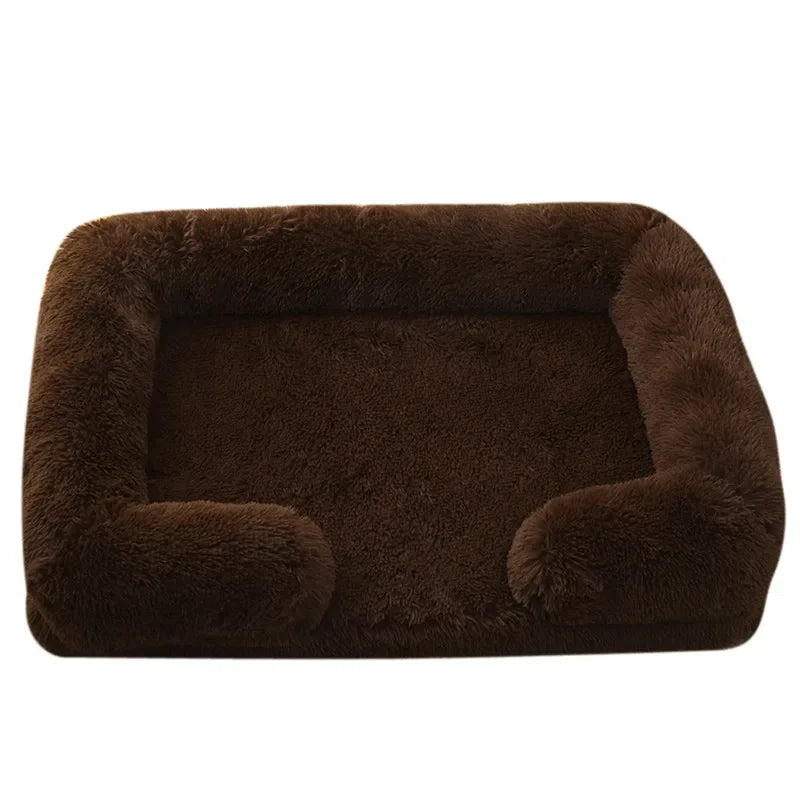 Panier anti stress chien dehoussable marron fonce