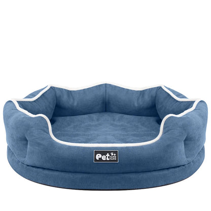 Panier pour chien de couleur bleu et blanc élégant et durable. Image produit boutiquechien