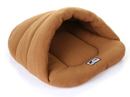 Panier chien de couleur brun en forme de nid durable et résistant  pour les petits chiens. Image produit Boutiquechien