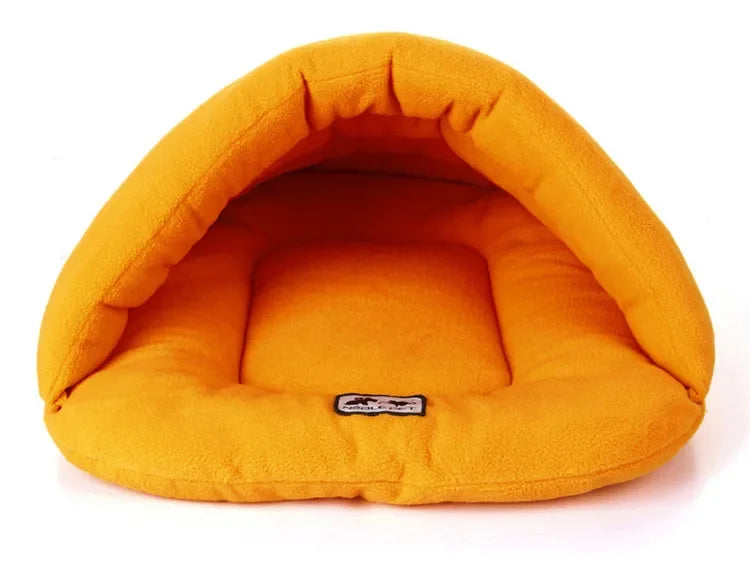 Panier chien de couleur orange en forme de nid durable et résistant  pour les petits chiens. Image produit Boutiquechien