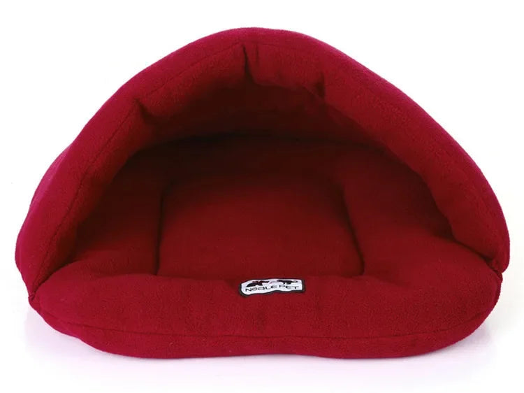 Panier chien de couleur rouge en forme de nid durable et résistant  pour les petits chiens. Image produit Boutiquechien