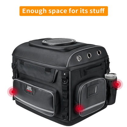 Panier moto pour chien compartiment rangement