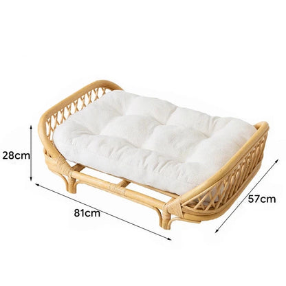 Panier pour chien en rotin dimensions