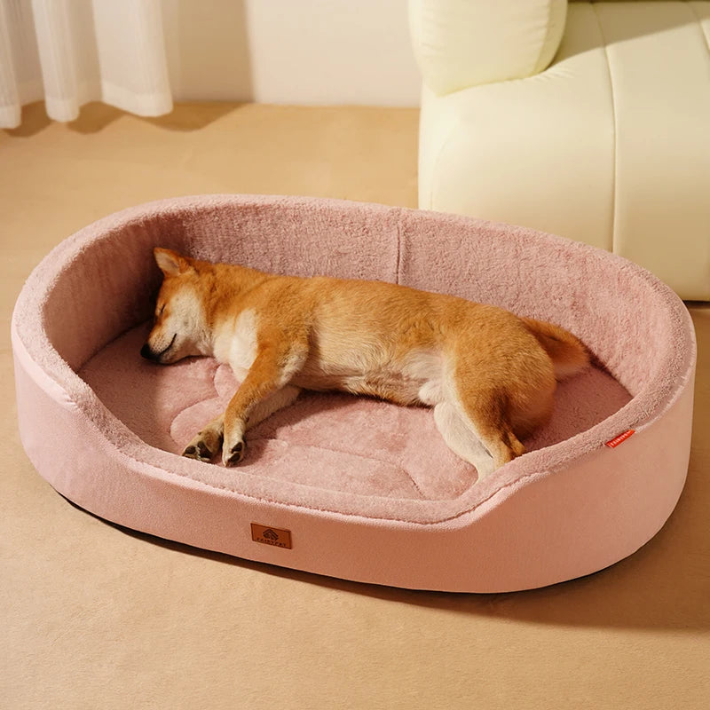 Panier pour chien grande taille rose avec shiba couche  Image