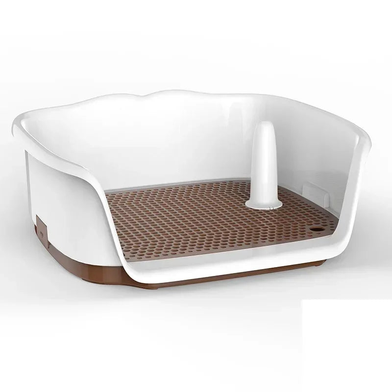 panier de propreté pour chien de couleur brun et blanc. Image produit Boutiquechien
