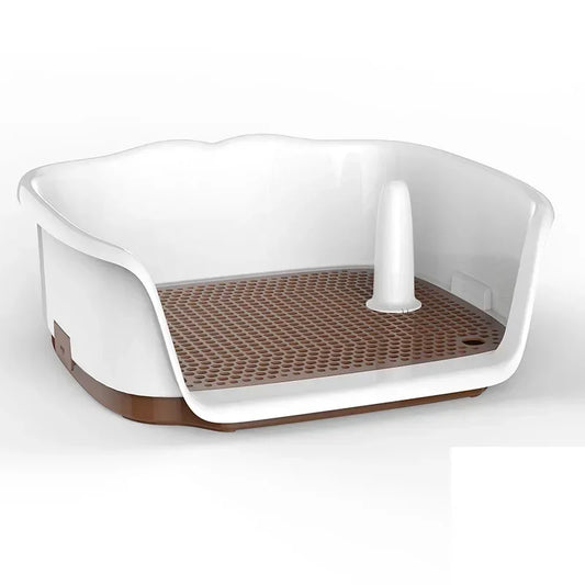 panier de propreté pour chien de couleur brun et blanc. Image produit Boutiquechien