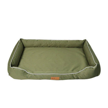 panier pour chien vert pour grand chien de taille xxl. logo chinois pour chien rembourré. Image produit boutiquechien 