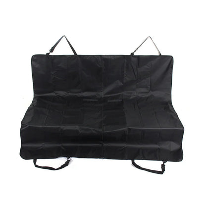 Protection de siege pour chien posé dans un fond blanc avec des attaches. Image produit Boutiquechien