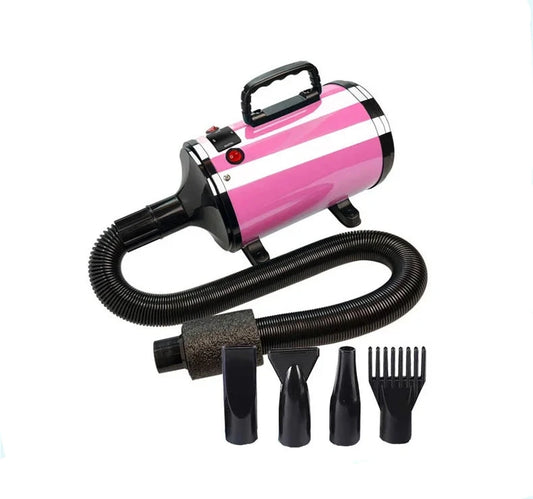 pulseur chien de couleur rose et noir. Pulseur professionnel pour chien avec différents embouts. image produit Boutiquechien