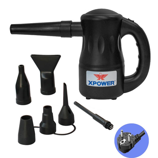 pulseur pour chien de couleurs noirs avec plusieurs de même couleur. Il est utilisé avec une prise européenne. Image produit Boutiquechien