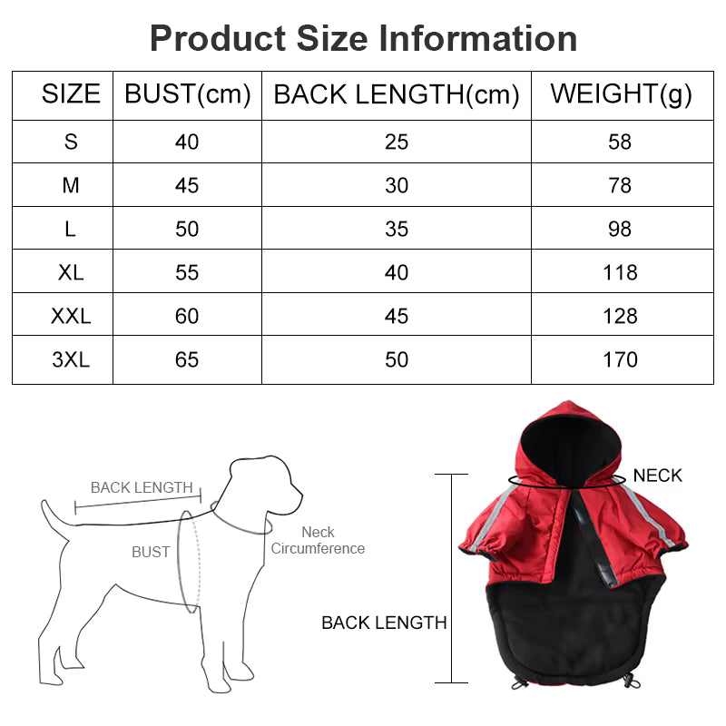 Manteau à capuche chihuahua xxs