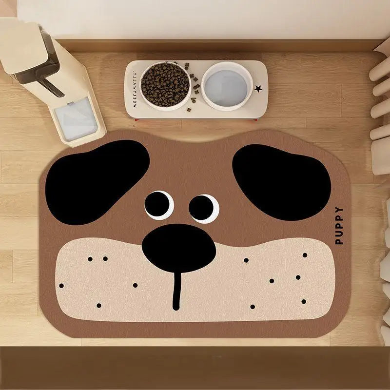 Tapis gamelle pour chien design