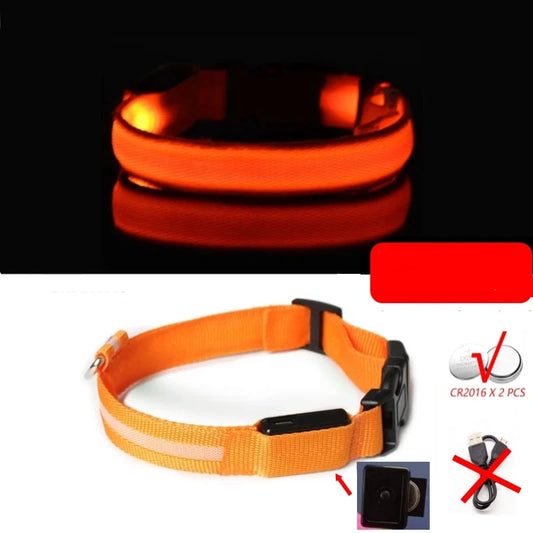 collier orange pour chien 