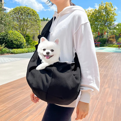 Sac banane pour chien vue de profil