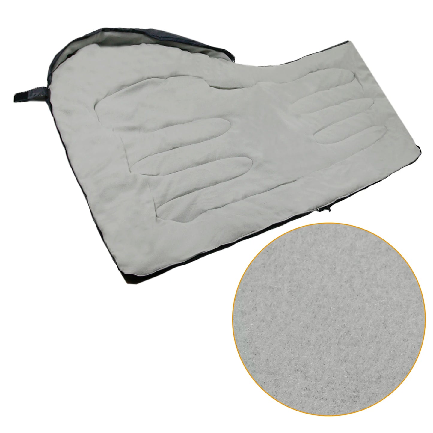 Sac couchage pour chien gris et matiere