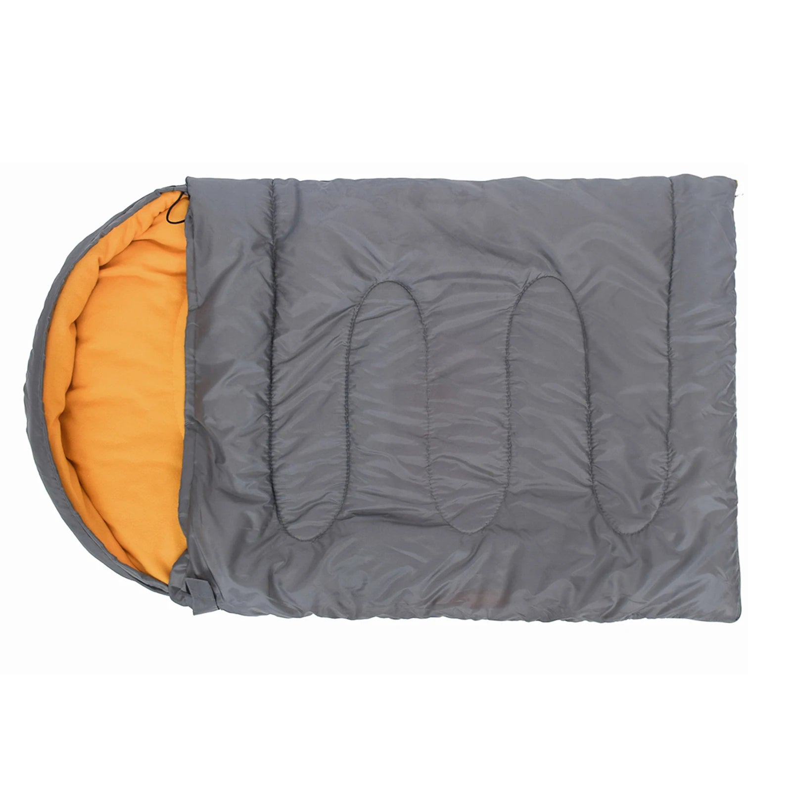 Sac couchage pour chien orange et gris