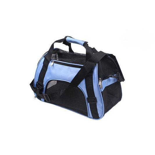 Sac de transport pour petit chien chihuahua bleu claire 