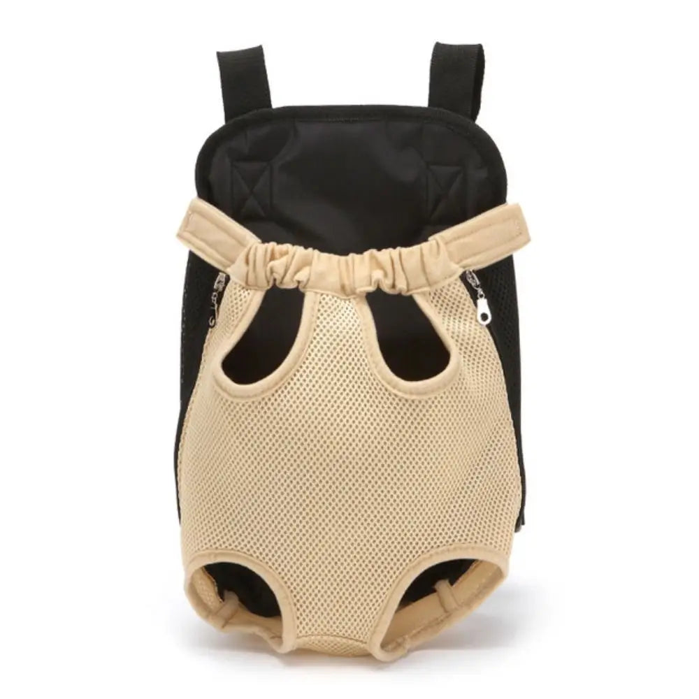 Sac kangourou pour chien beige 