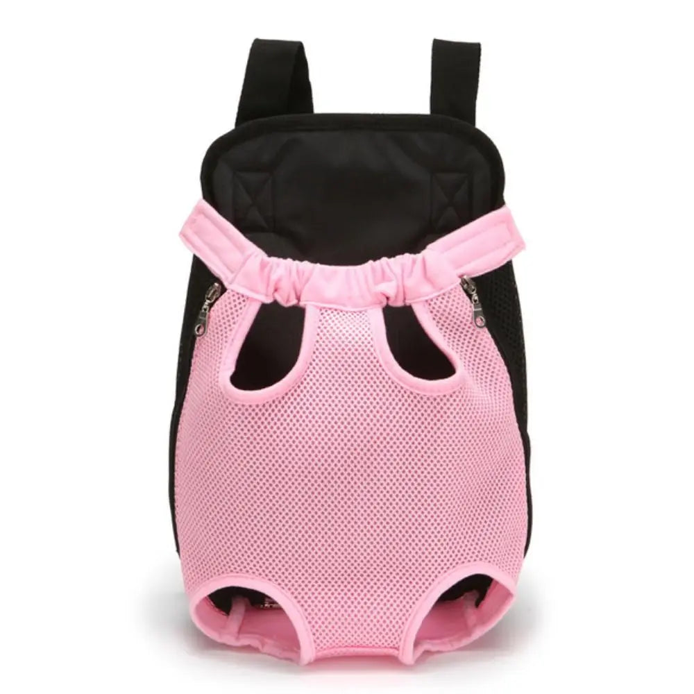Sac kangourou pour chien rose 