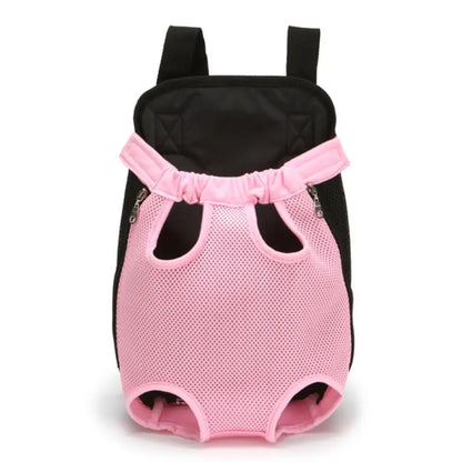 Sac kangourou pour chien rose 