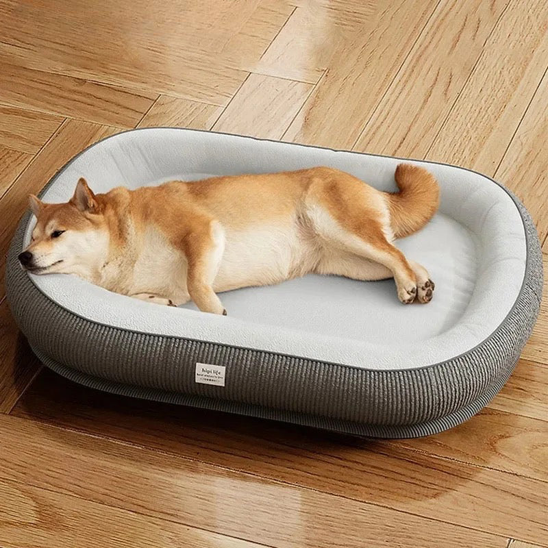 Shiba couché dans son panier chien xl rembourré et doux. image produit Boutiquechien Image