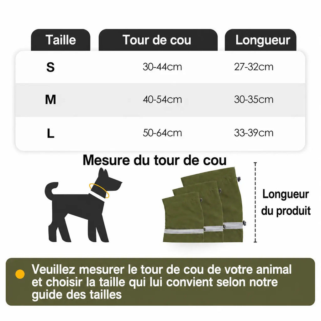 Snood imperméable cocker tailles