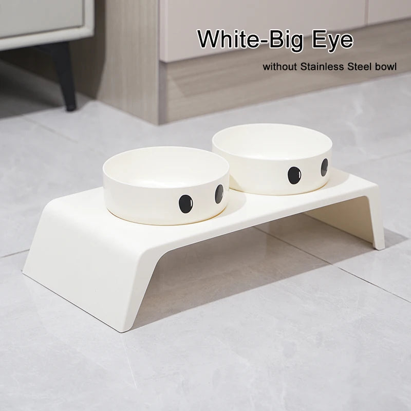 Support gamelle chien avec gros yeux