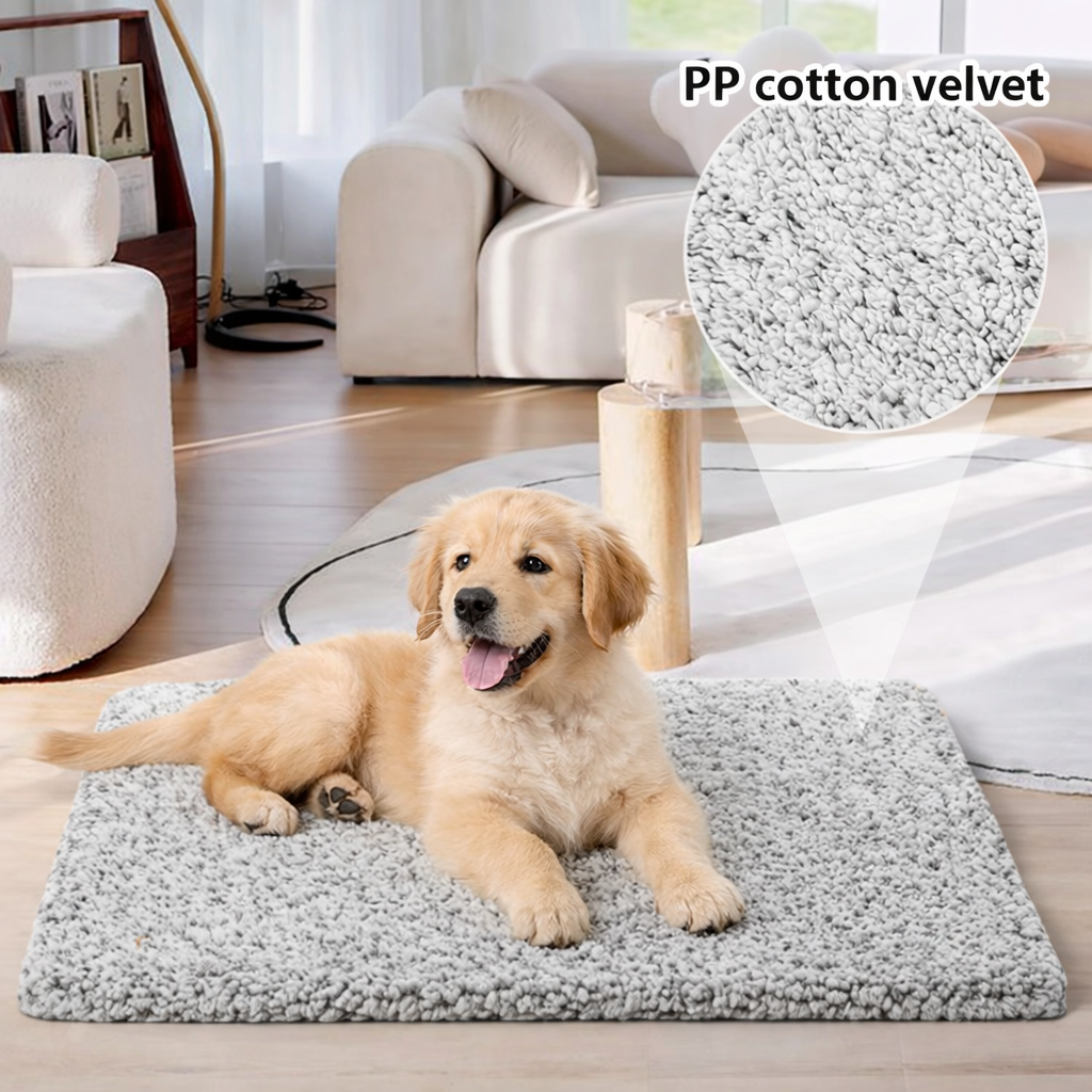 Tapis chauffant chien grande taille avec un chiot dessus 
