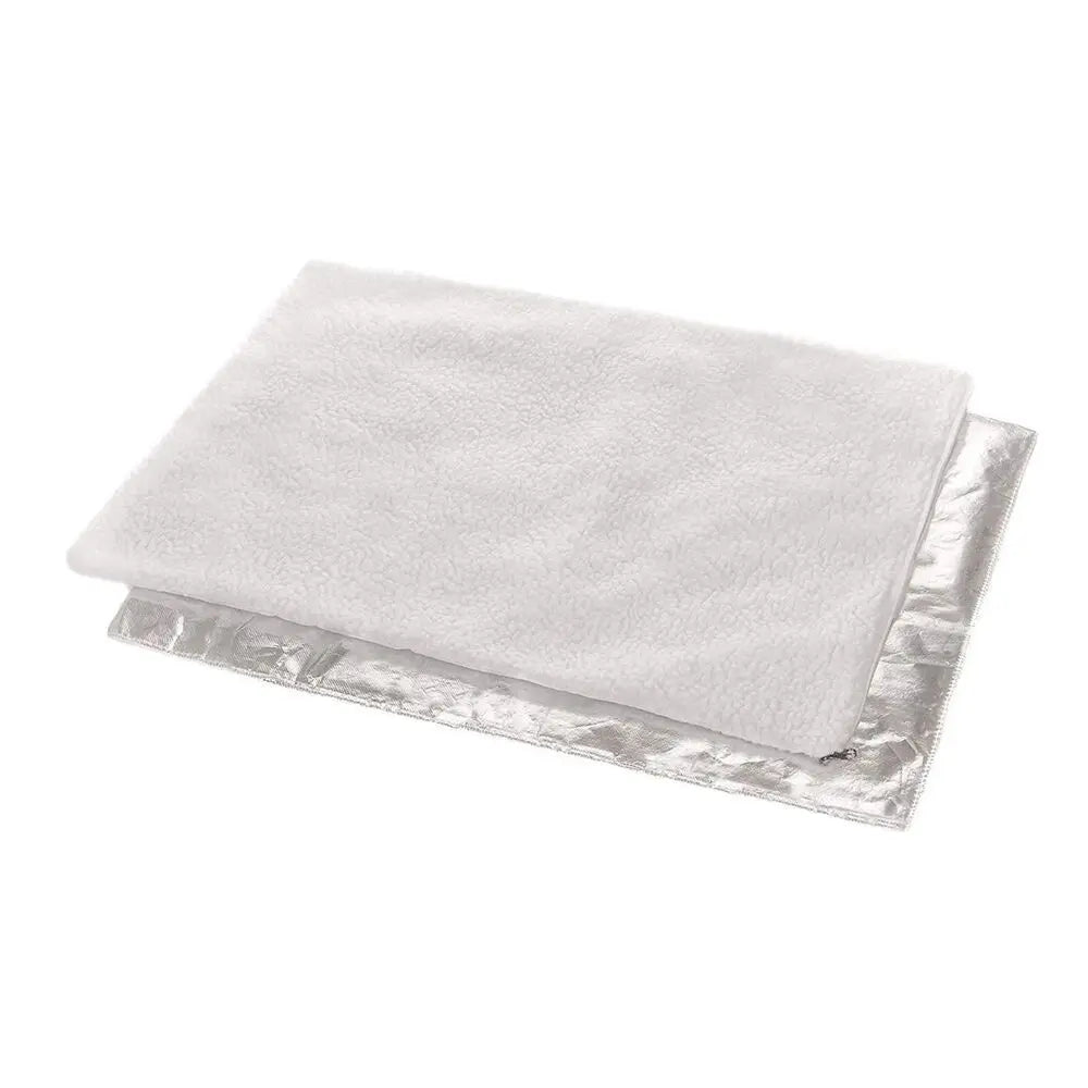 Tapis chien blanc et gris auto chauffant pour les chiens. Image produit Boutiquechien