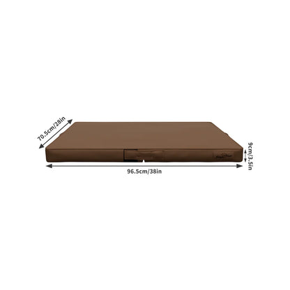 Tapis chien de couleur brun avec une taille de 96.5cm pour la taille L. Le tapis est parfait pour le confort de tous les chiens. Image produit Boutiquechien