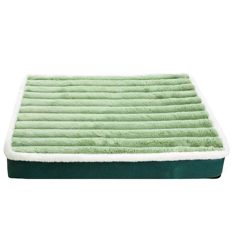Tapis chien memoire de forme vert