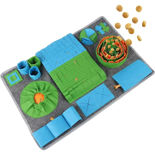 Tapis de fouille chien xxl bleu