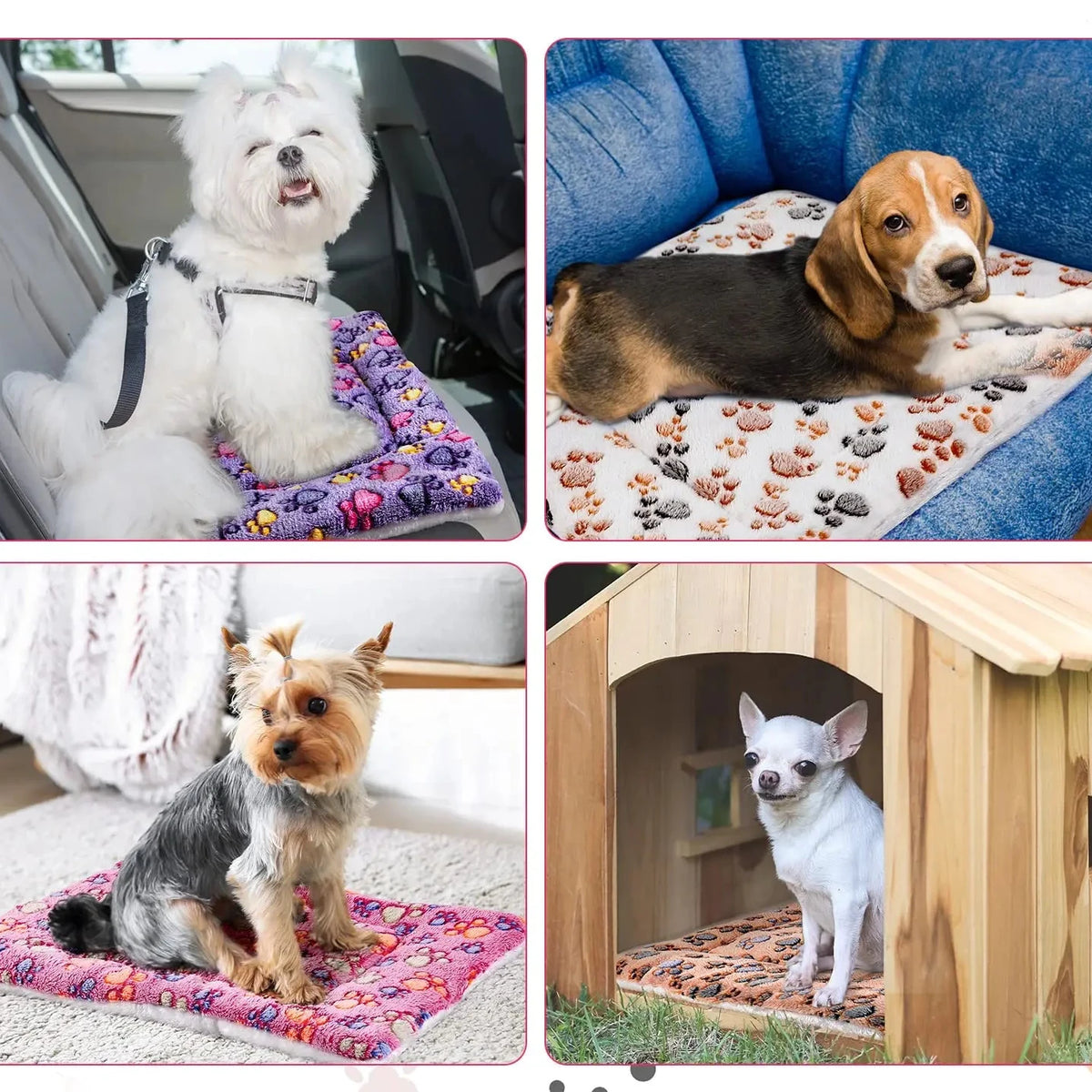 Tapis de sol chien avec des chiens Image