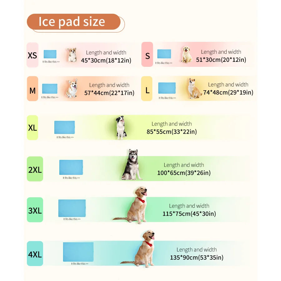 Tapis froid pour chien dimensions 