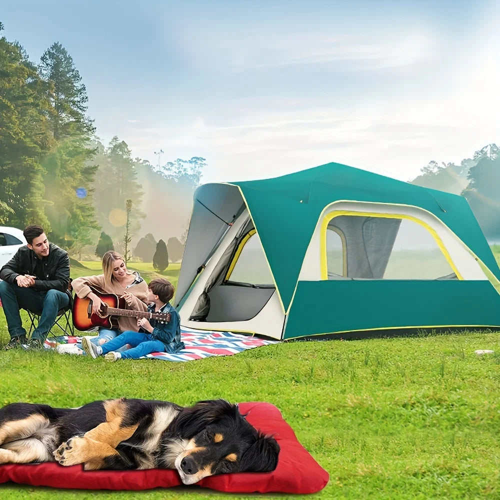 Tapis grand chien impermeable camping Image
