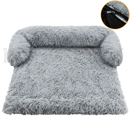 Tapis pour chien lavable en machine carre gris