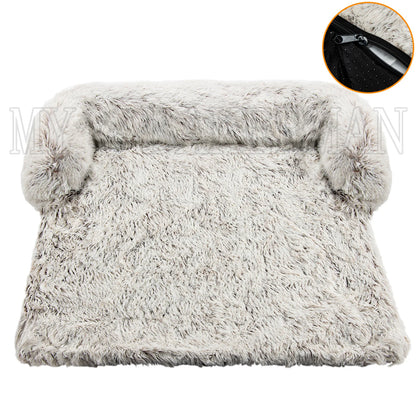 Tapis pour chien lavable en machine claire gris