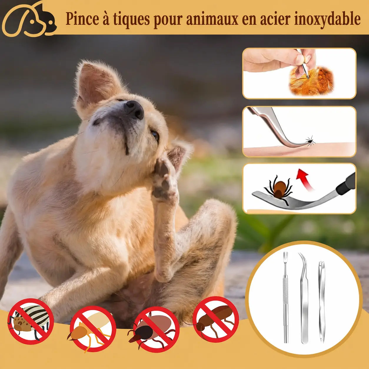 Tire tique chien fonctionnement du produit et avantages  Image