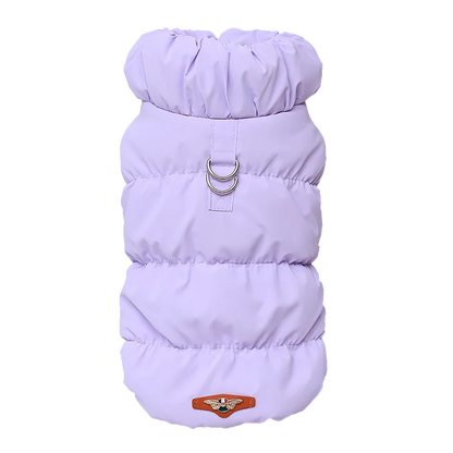 Veste pour chihuahua de couleur Bleau avec double anneaux de maintien pour les chiens. Image produit Boutiquechien