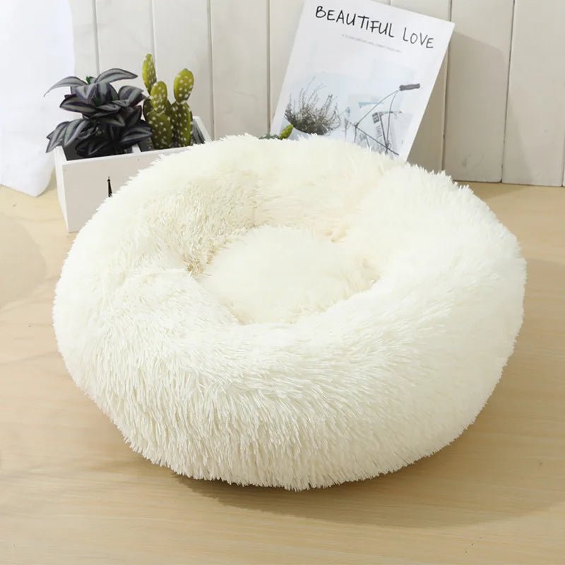 Beau panier pour chien blanc